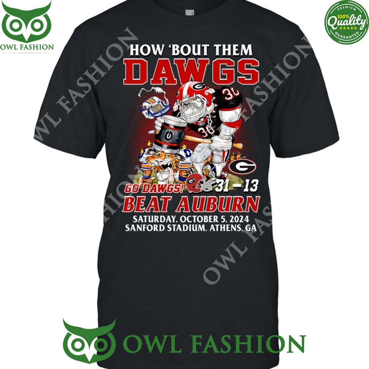 Georgia Beat Auburn Go Dawgs Feel a bulldog bite t shirt Generous look