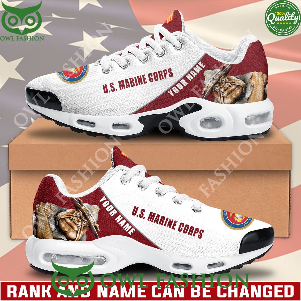 custom name us marine corps bulldog red sport air max shoes 1 SA1Rt.jpg