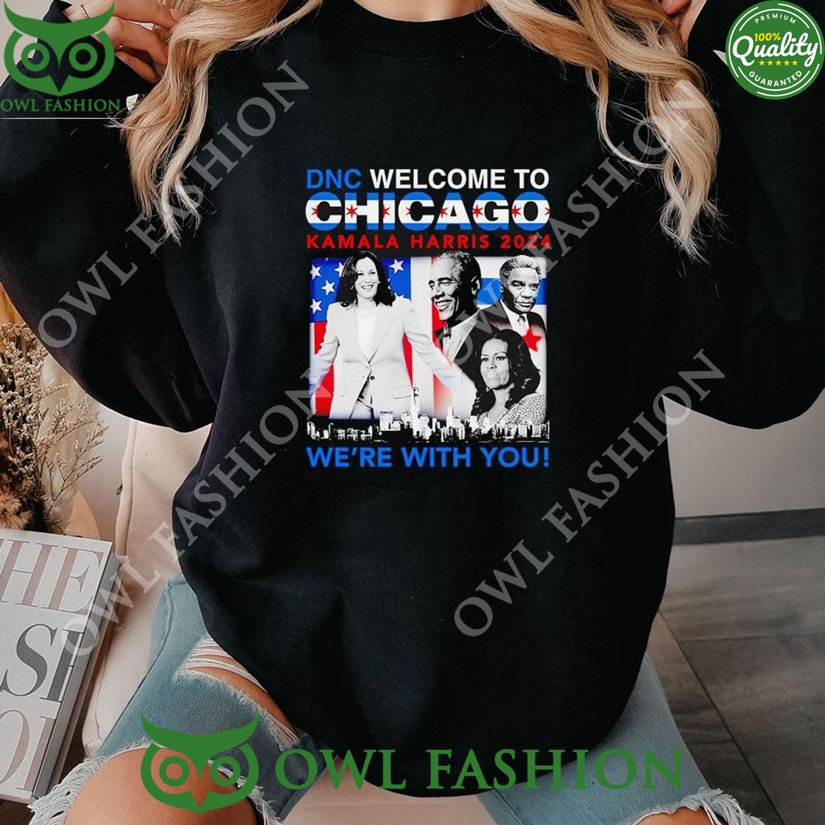 dnc welcome to chicago kamala harris 2024 were with you shirt 1 wwifL.jpg