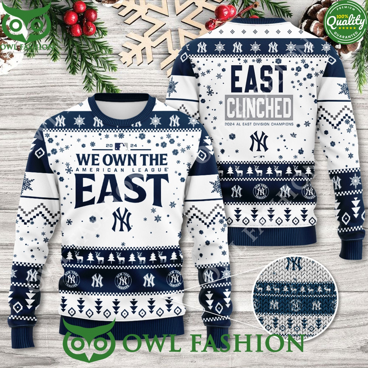 new york yankees we own the american league east 3d ugly sweater 1 W0Vub.jpg