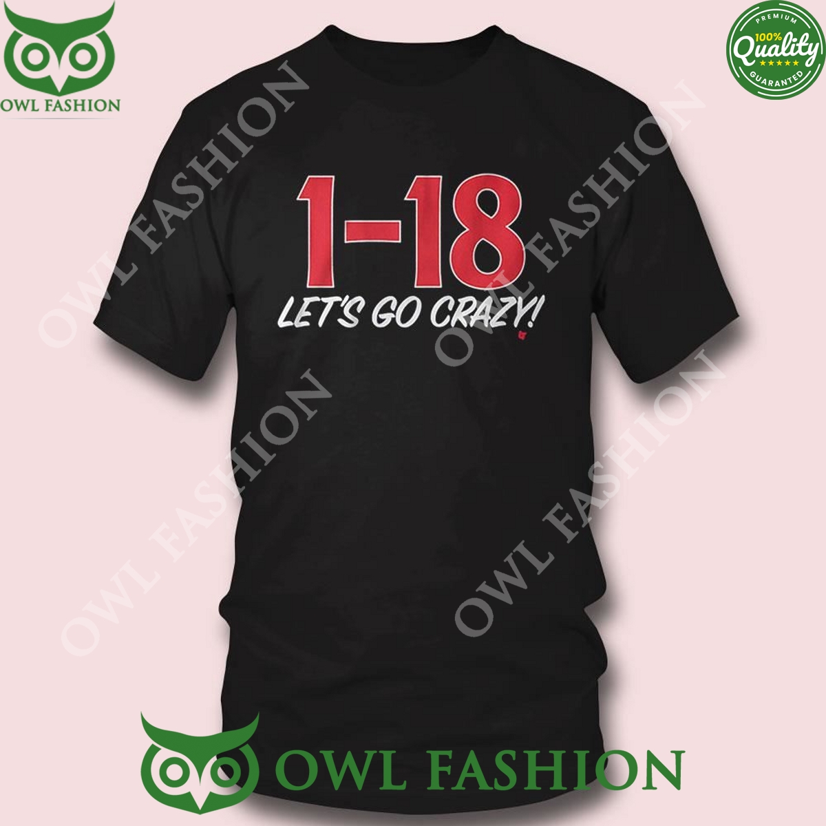 1 18 Let's Go Crazy Black 2D t Shirt Nice bread, I like it